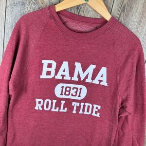 Alabama Crimson Tide Bama Roll Tide Crewneck Sweatshirt League Maroon Size Small
